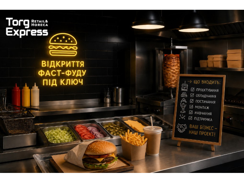 Открытие фаст-фуда под ключ