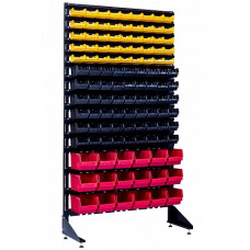 Пристінний стелаж із коробочками 1800 мм на 117 ящиків