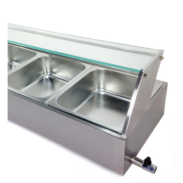 Марміт-вітрина GN 1/2 х h 100 мм BM5G GoodFood