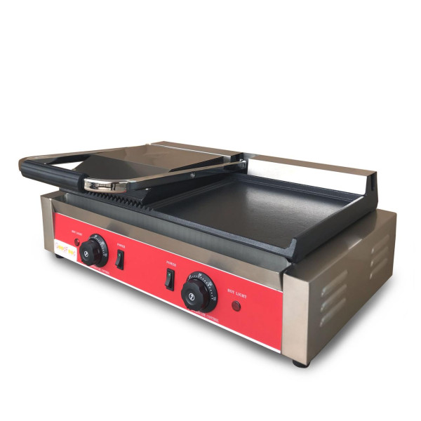 Гриль контактний GoodFood ECG201RF Panini RED