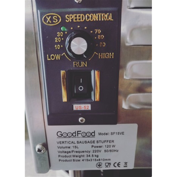 Шприц колбасный вертикальный электрический GoodFood SF15VE