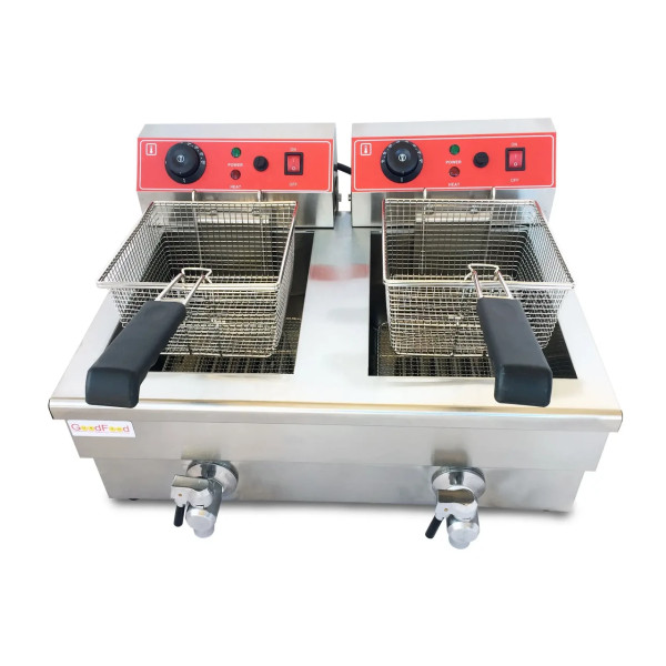 Фритюрница электрическая GoodFood EF12A2 с краном