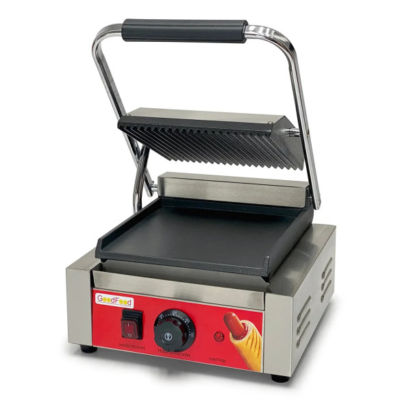 Гриль контактний GoodFood ECG10EA Panini гладка нижня поверхня