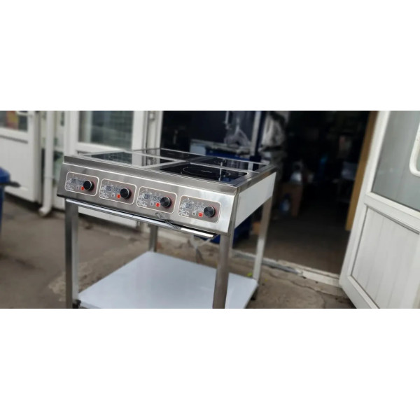 Промислова чотириконфоркова індукційна плита Vektor LS-C-04 (3500 Вт х 4)