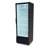 Шкаф холодильный для напитков GoodFood BC360NBW2LED чёрный без лайтбокса