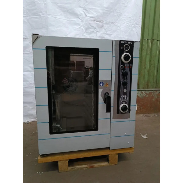 Піч конвекційна газова з пароволоженням 10 дек MAKSAN MKF-10G (балонний газ/220V)