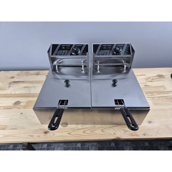 Фритюрниця електрична професійна Vektor-SZ82 (6+6 л)