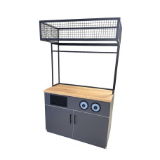 Кавовий модуль для магазину зі сміттєзбірником та диспенсерами