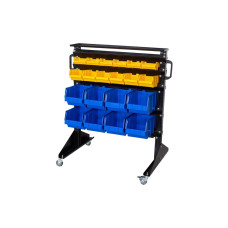 Стелаж для метизів мобільний із лотками двосторонній 1000 мм