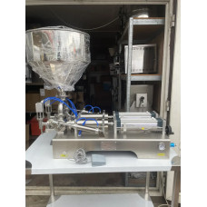 Горизонтальний дозатор здвоєний (з двома соплами) пневматичний Vektor G2WG-50-500 об'ємом 50-500 г