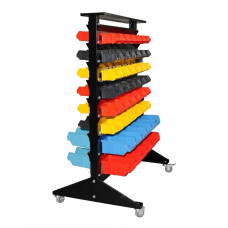 Стелаж на колесах для метизів Н1000х700 на 96 ящиків