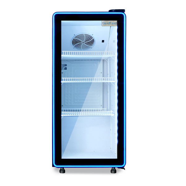 Шафа холодильна для напоїв GoodFood BC170NBW2LEDBLUE